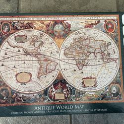 1000 Piece Antique World Map Puzzle