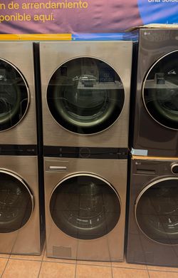 🌟 WEEKEND SALE 🌟  LG WashTower Stacked SMART Laundry Center 4.5 Cu.Ft. Front Load Washer & 7.4 Cu.Ft. Electric Dryer