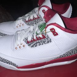 Jordan 3 Cardinal Red