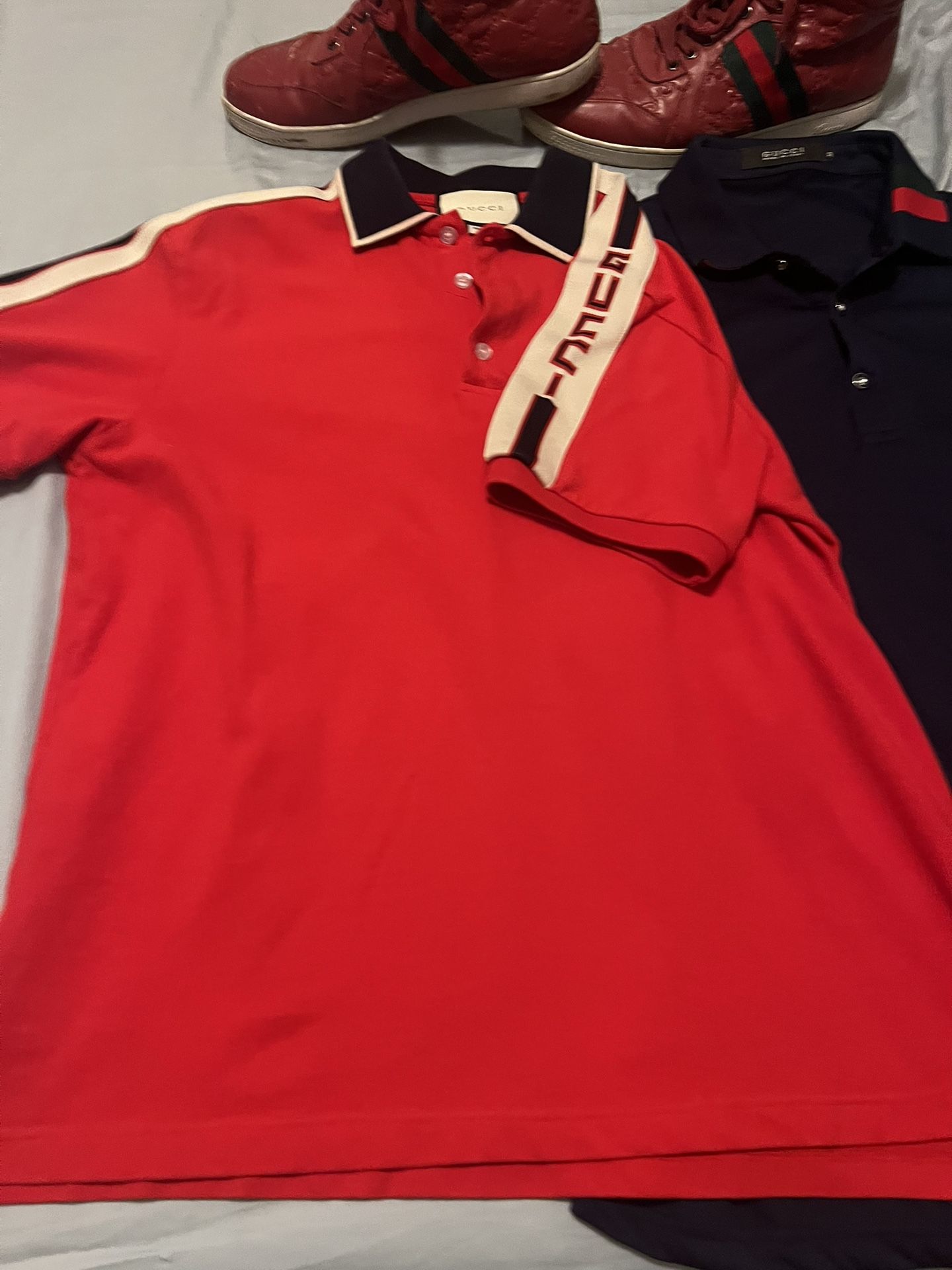 Medium Designer Polo Shirts and Size 11 Sneakers