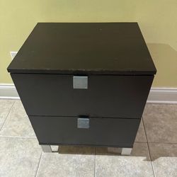 Modern Night Stand with Two Drawers