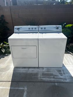 Used Whirlpool Washer and Gas Dryer Top Load