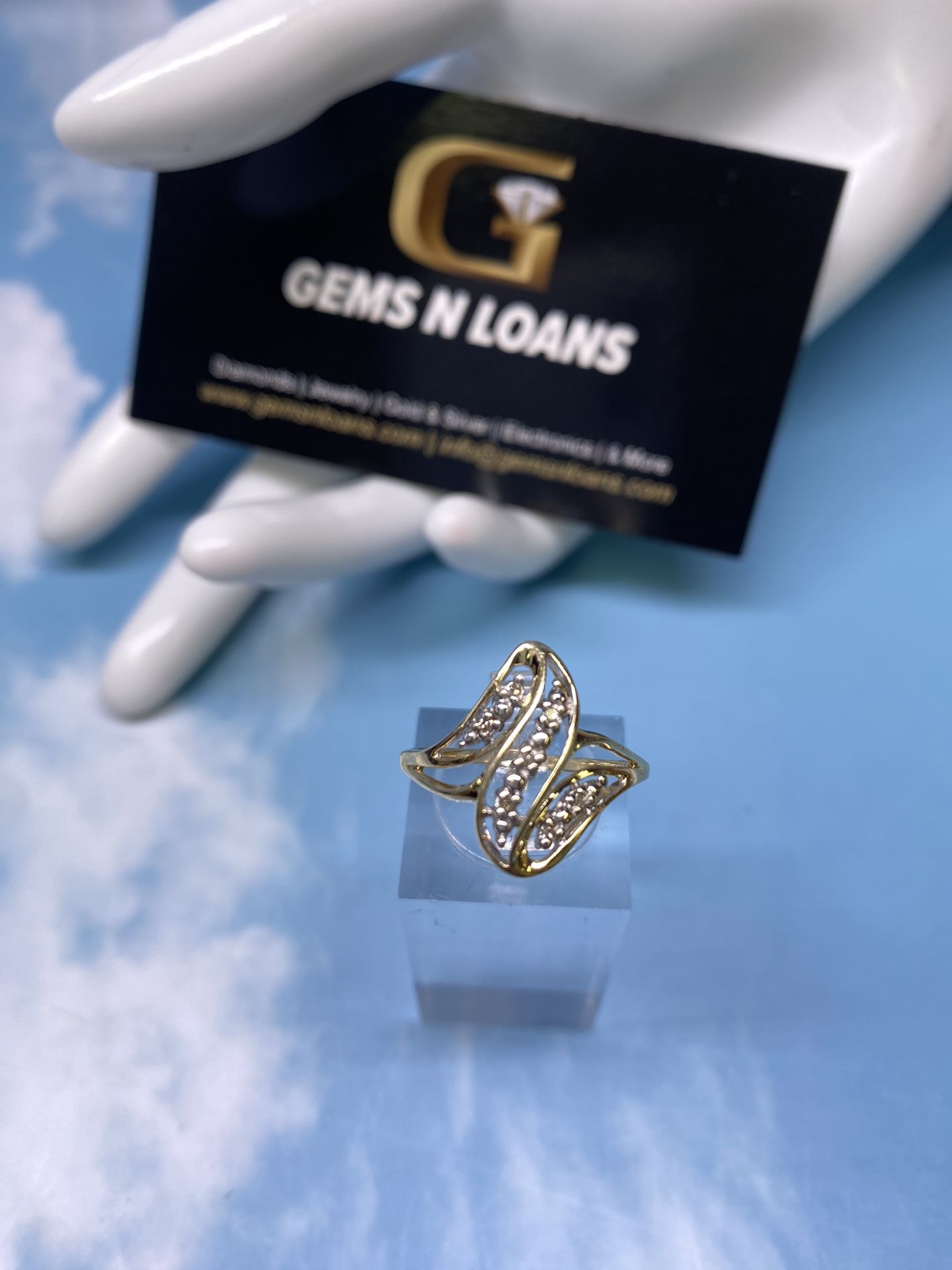 10k Filigree Ring 