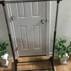 New Clothes And Shoes Rack With Wheels And Adjustable Height