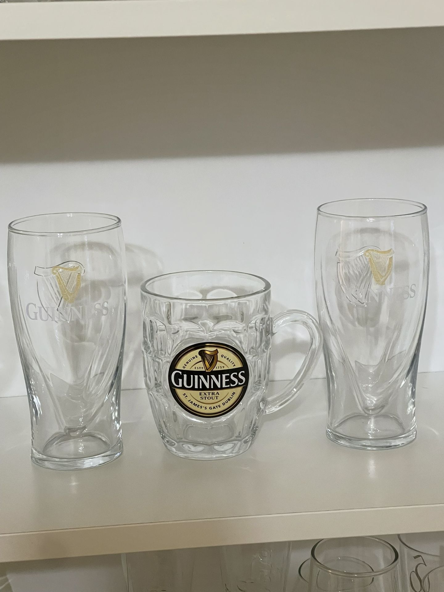 Guinness Glasses Set Of 3