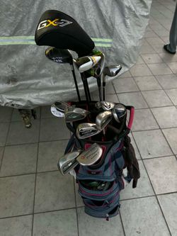 Golf bag and clubs