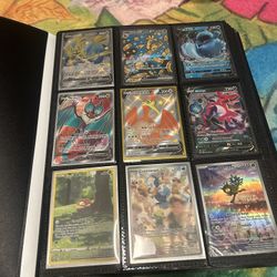 Pokemon Card Lot + Two Binders 