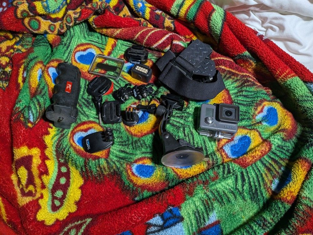 GoPro Hero + bunch of accessories