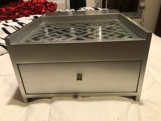 Wood jewelry storage organizer box