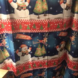 Shower curtain with hooks 