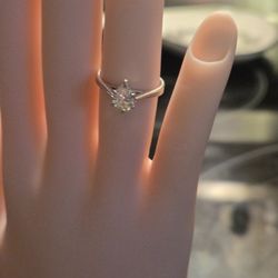 Pear Style Solitaire Engagement Ring 