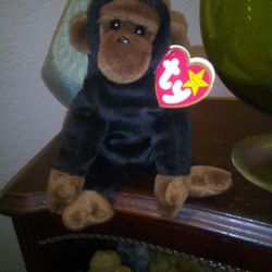 Genuine TY Beanie Baby Congo Monkey Very Rare
