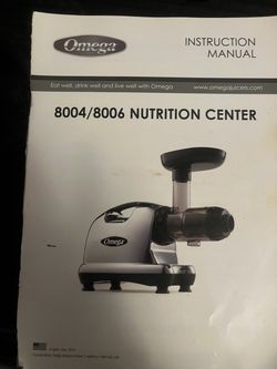 Omega J8006 Juicer with Accessories & Manual — $90 OBO