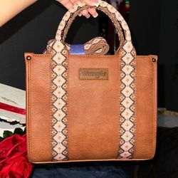 Wrangler Brown And Pink Bag