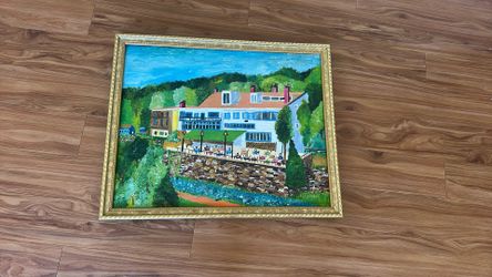 Painting With Gold Frame 