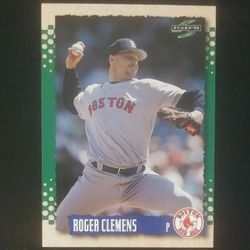 1995 Score Roger Clemens Boston Red Sox #118 Pitcher Pinnacle Baseball Card Vintage Collectible Trading Sports MLB Professional Pro