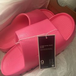 Pink Nike Slides 