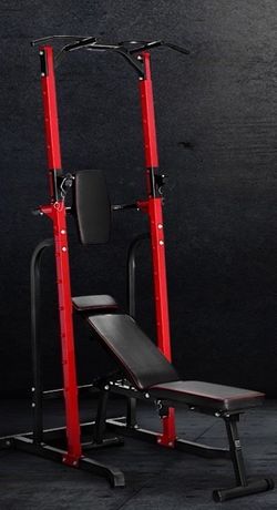 Multi-Function Strength Training Power Tower and Bench