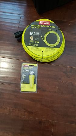 Pressure washer hose and turbo nozel
