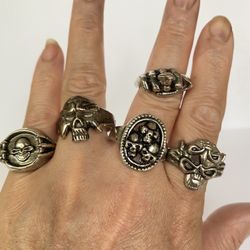 Y2k  Unisex Rings Jewelry Motorcycle Rings 