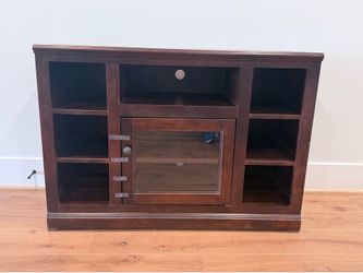 Wooden entertainment center