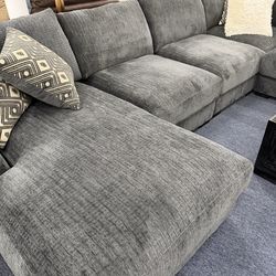 Plush Fabric Sectionals @ FURNITURE LOVE ❤️ Same Day Delivery 🚚