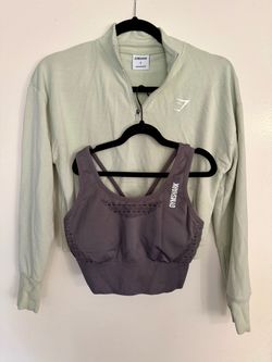 Gymshark sweater and sports bra