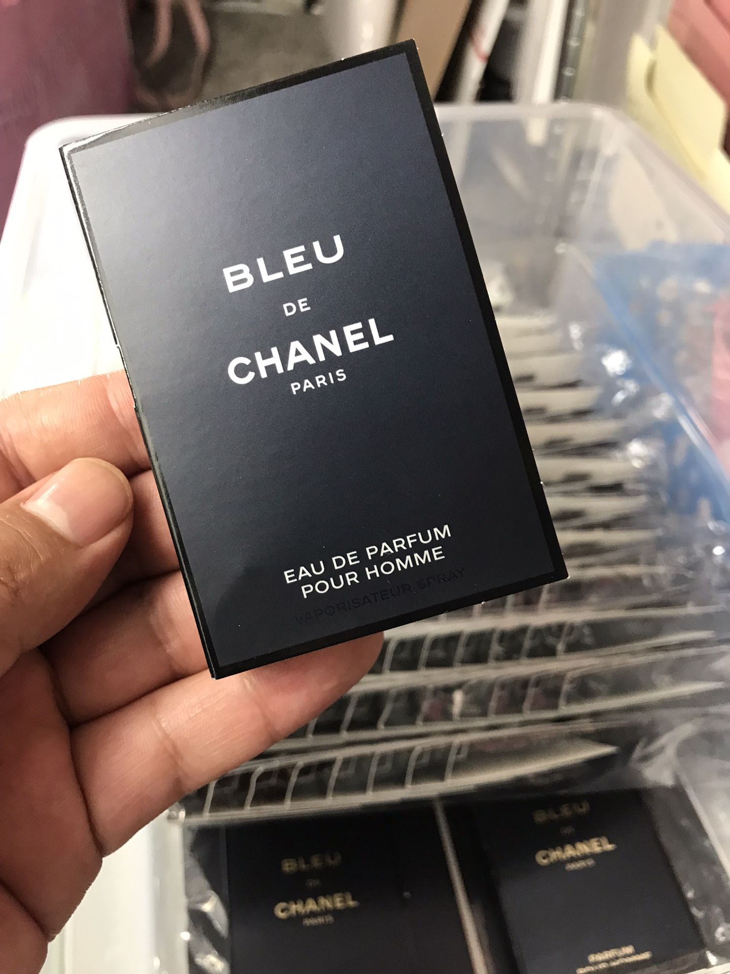 Sample Size Blue Chanel For Men 
