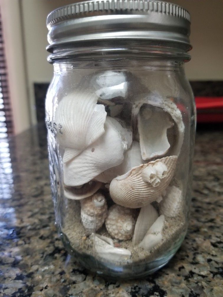 Jar Of Sand And Shells
