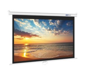 Projector Screen 82 Inches Manual Pull Down- White