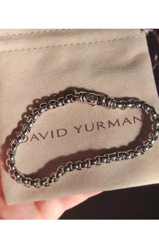 David Yurman 5mm Box Bracelet [7.5"] Solid .925 Sterling Silver 
