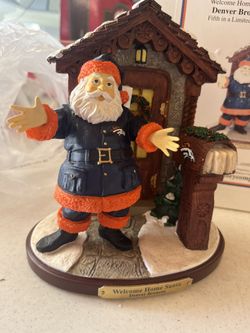 Welcome Home Santa Denver Broncos Figurine