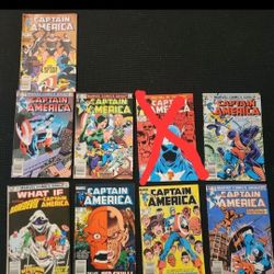 Marvel Captian America Comics Lot Of 8 #295 284 38 298 283 299 285 282