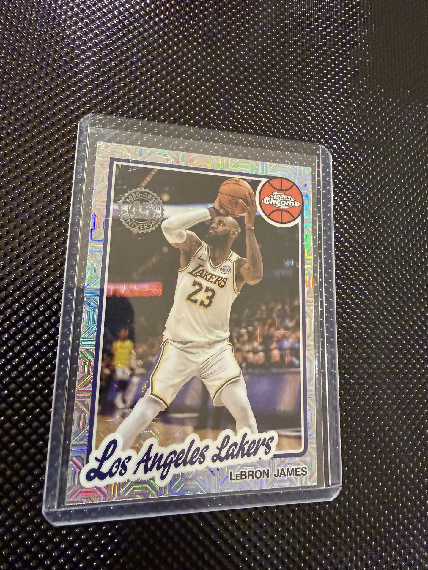 Lebron James 2025 Topps 1980 Chrome Card