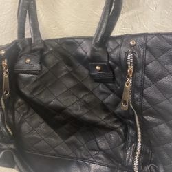 Black Leather Purse 