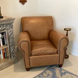 Top Grain Leather Arm Chairs (2)