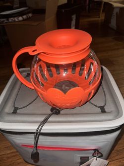 New Glass Microwave Popcorn Popper Bowl