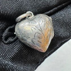 925 sterling silver heart locket pendant