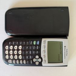 Texas Instruments TI-84 Plus Graphing Calculator Black Tested Working w/ Cover