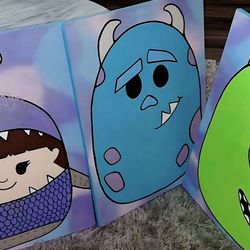 18x24 monsters Inc canvases