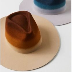 NEW Anthropologie Wyeth Firm Brim Felt Western Hat