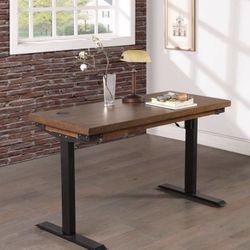 Electric Sit/Stand Desk, Brown