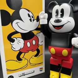 Bearbrick Be@rbrick Mickey Mouse 400% Medicom Toy 2018 Near Mint Condition w Box
