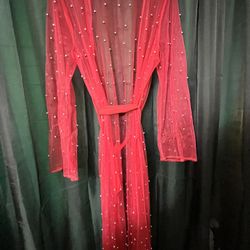 Red Festival Robe Costume Robe 