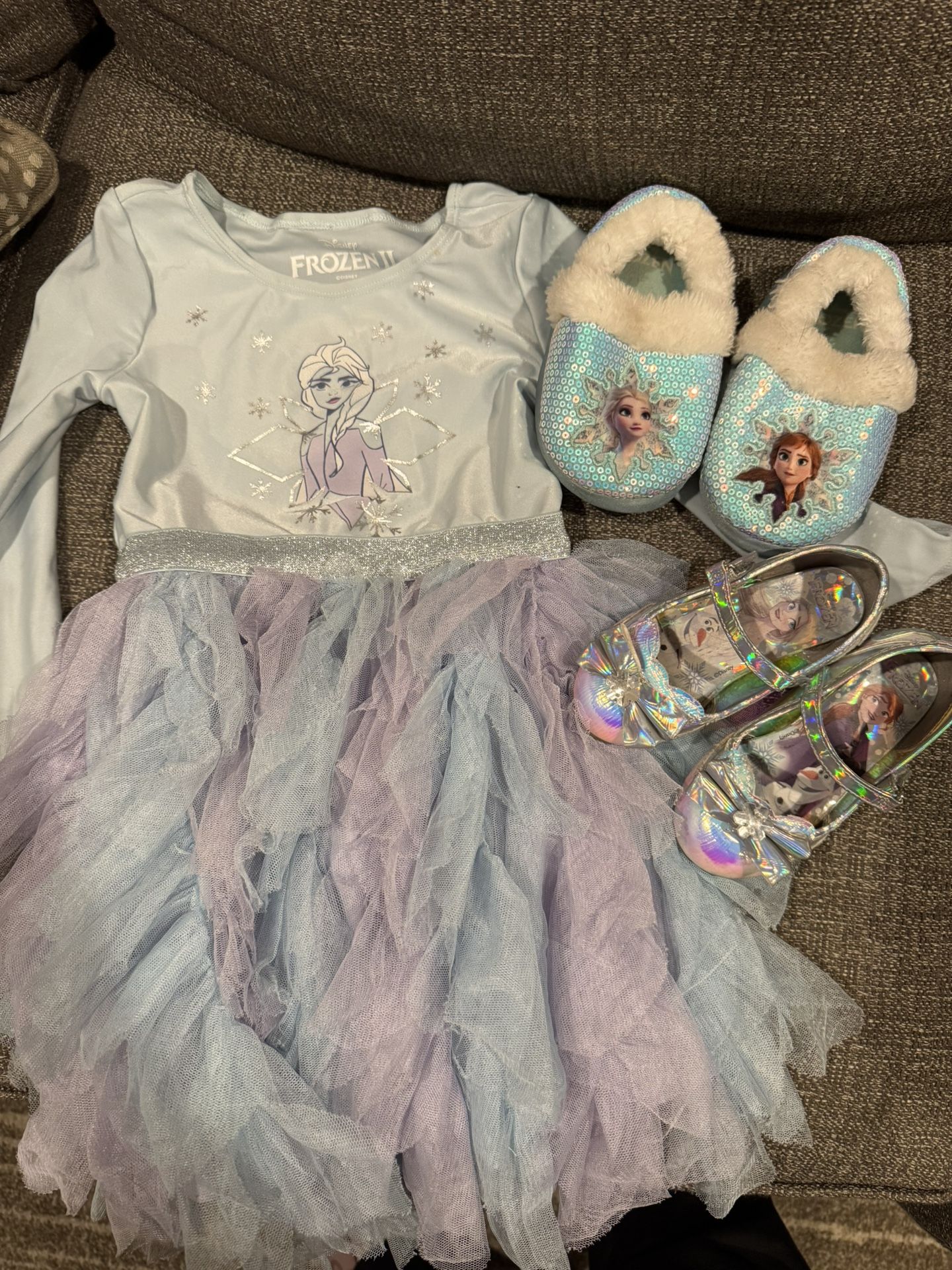 Frozen Bundle 4T And 7 Shoes And Slippers