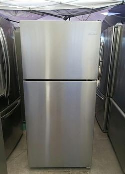 Amana Stainless Steel Top Mount Fridge - Great Condition