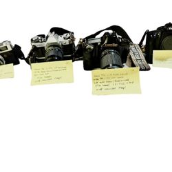 Lot Of Vintage Canon Cameras 