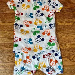Gap Pajamas | Gap X Disney | Rainbow Mickey Mouse Head Print - kids size 5 years - 