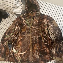 New “Forest” Camo Waterproof Hunting Jacket, XL