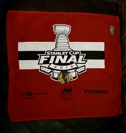 2015~BLACKHAWKS~STANLEY CUP FINAL~CHICAGO~FAN TOWEL~HOCKEY 